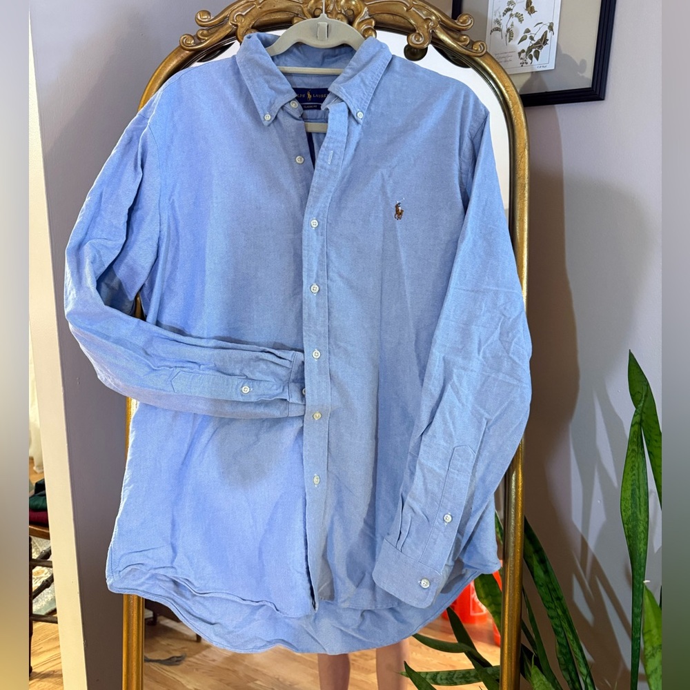 Ralph Lauren Men's Sky Blue Classic Fit Button Down